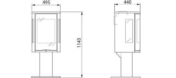 Камины из металла Contura 586 Style_1