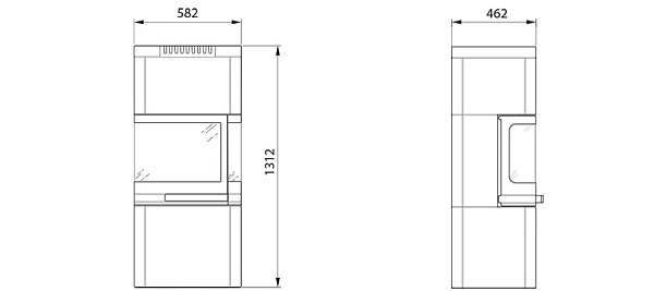 Камины из талькомагнезита Contura 26T низкий_1